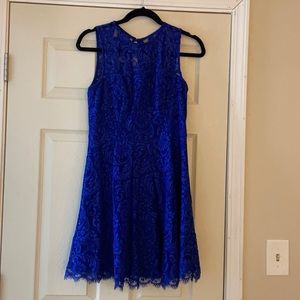 Royal Blue Lace Dress